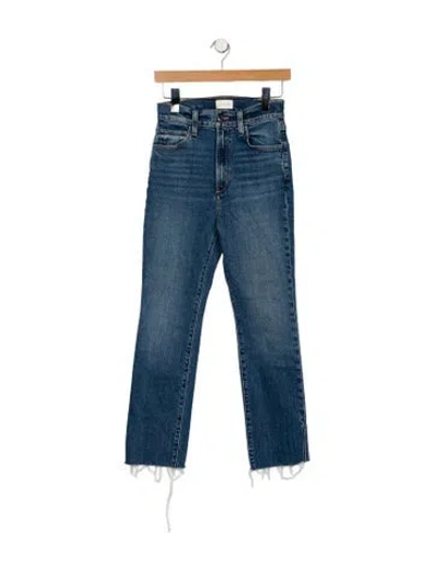 Pre-owned Favorite Daughter Mid-rise Straight Leg Jeans In Blue
