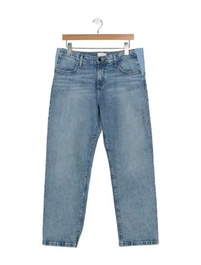 Pre-owned Favorite Daughter Mid-rise Straight Leg Jeans In Blue
