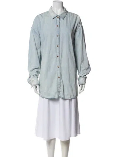 Pre-owned Favorite Daughter Mini Dress In Blue