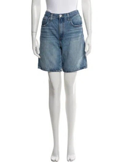 Pre-owned Favorite Daughter Mini Shorts In Blue