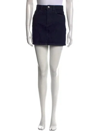 Pre-owned Favorite Daughter Mini Skirt In Black