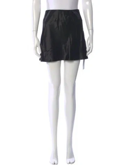 Pre-owned Favorite Daughter Mini Skirt In Black