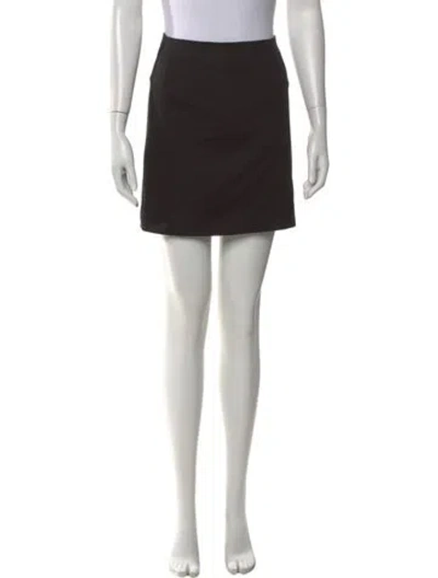 Pre-owned Favorite Daughter Mini Skirt In Black