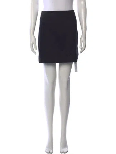 Pre-owned Favorite Daughter Mini Skirt In Black
