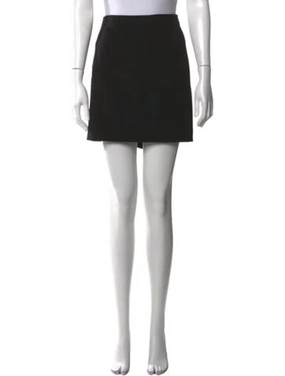 Pre-owned Favorite Daughter Mini Skirt In Black