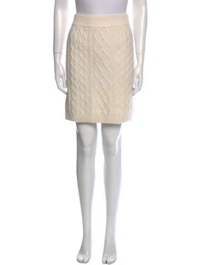 Pre-owned Favorite Daughter Mini Skirt In Neutral