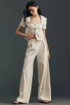 Favorite Daughter The Miranda Wide Leg Linen Blend Pants In Multi