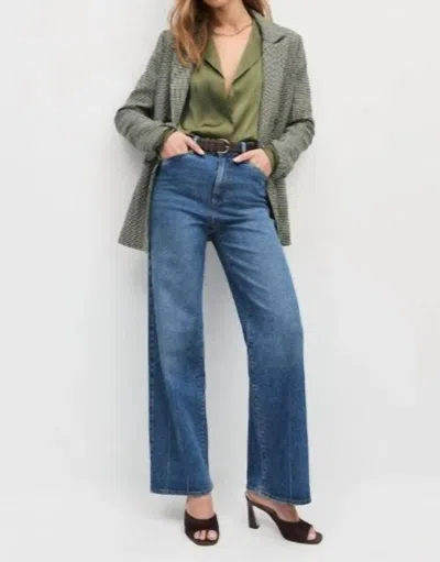 Favorite Daughter Mischa High Rise Wide Leg Jean In Cambell In Multi