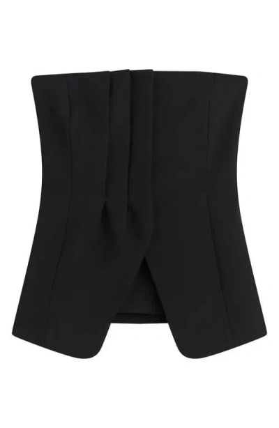 Favorite Daughter Missed Your Chance Bustier Strapless Top In Black