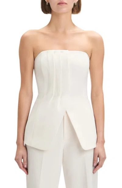 Favorite Daughter Missed Your Chance Bustier Strapless Top In White