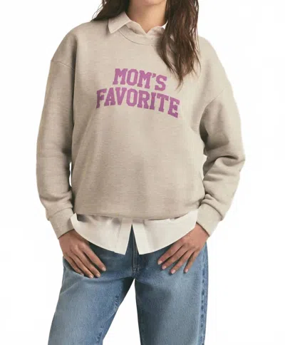 Favorite Daughter Mom's Favorite Sweatshirt In Heather Grey In Neutral