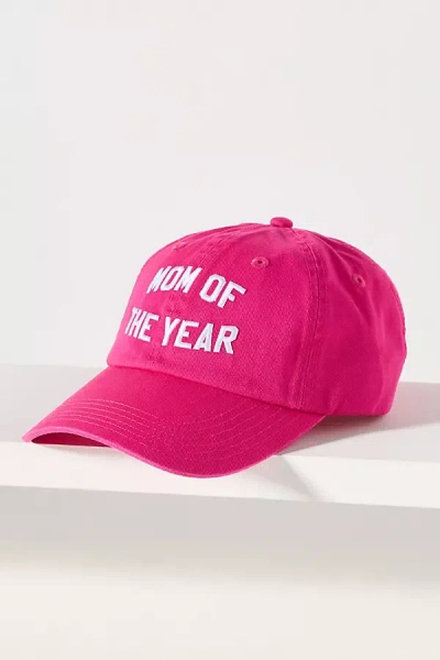 Favorite Daughter Mom Of The Year Baseball Cap In Pink