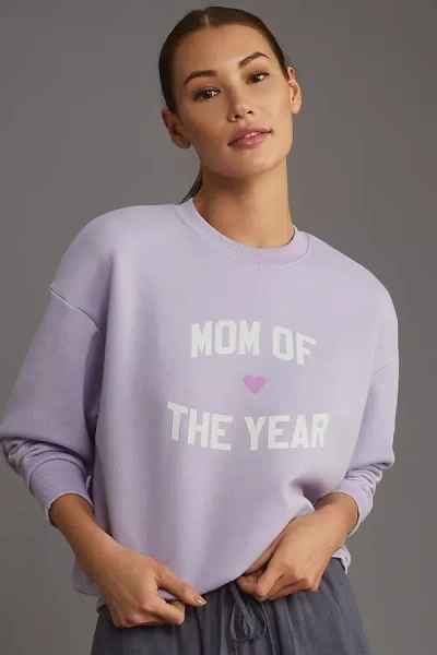 Favorite Daughter Mom Of The Year Sweatshirt In Purple