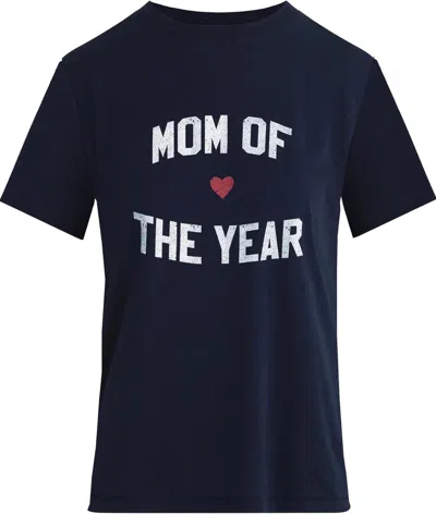 Favorite Daughter Mom Of The Year Tee, Navy In Blue