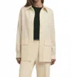 Favorite Daughter Nora Shirt Jacket In Vanilla In Neutral
