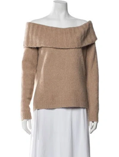 Pre-owned Favorite Daughter Off-the-shoulder Sweater In Neutrals