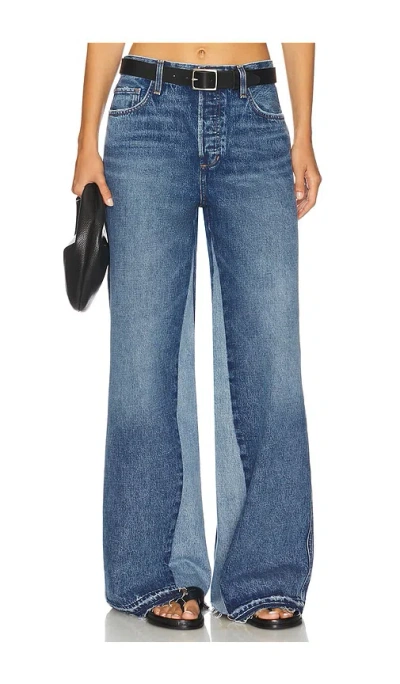 Favorite Daughter The Ollie Ultimate Baggy Wide Leg In Blue