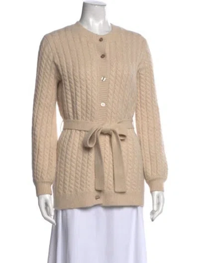 Pre-owned Favorite Daughter Open Front Sweater In Neutral