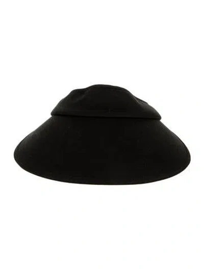 Pre-owned Favorite Daughter Oversized Brim Visor In Black