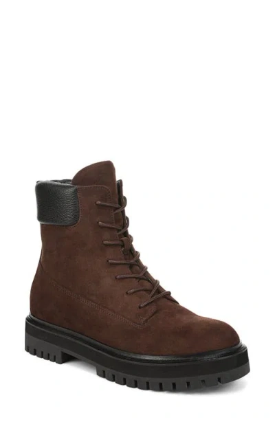 Favorite Daughter Parker Combat Boot In Coffee Bean/black
