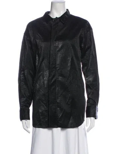 Pre-owned Favorite Daughter Patterned Jacket In Black