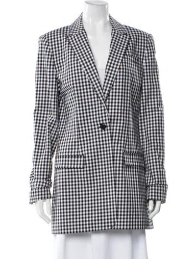 Pre-owned Favorite Daughter Plaid Print Coat W/ Tags In Black
