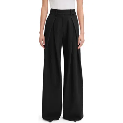Favorite Daughter Pleated Wide Leg Pants In Black