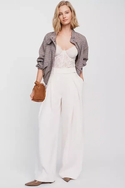 Favorite Daughter Pleats For Days Wide-leg Pants In White