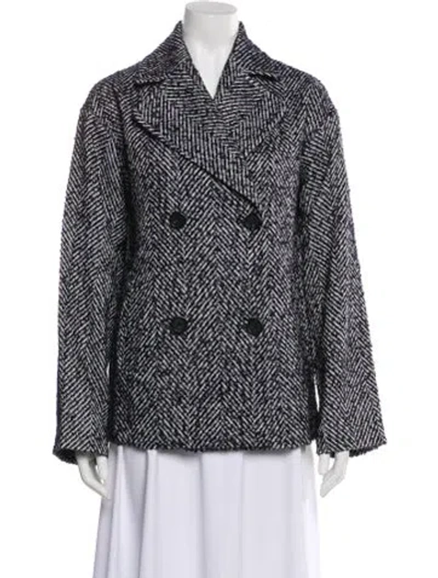 Pre-owned Favorite Daughter Printed Blazer In Black