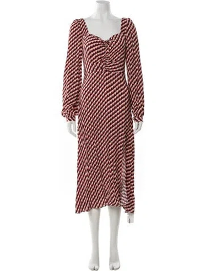 Pre-owned Favorite Daughter Printed Long Dress In Multi