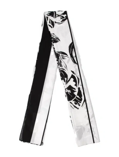 Pre-owned Favorite Daughter Printed Pareo In Black/white