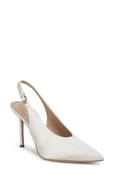 Favorite Daughter Remy Pointed Toe Slingback Sandal In White