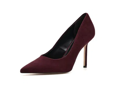 Favorite Daughter Riley Pump Shoes Women's Shoes Bordeaux Suede: 7 M In Burgundy