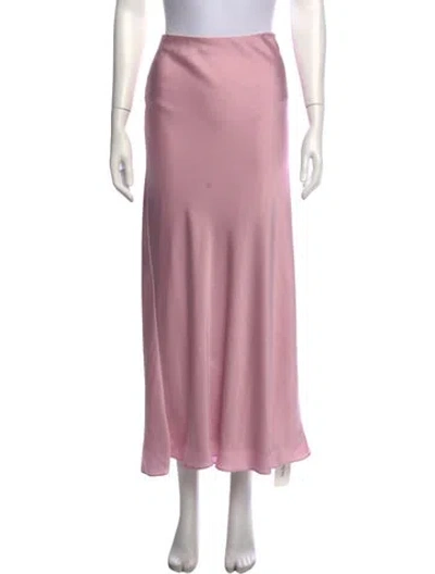 Pre-owned Favorite Daughter Ruffle Embellishment Long Skirt In Pink