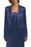 Favorite Daughter Satin Blazer In Venetian Blue