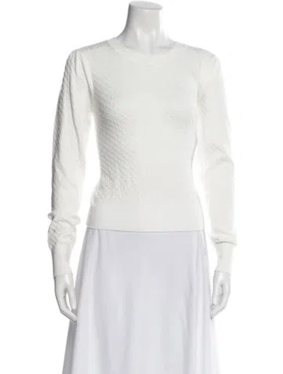 Pre-owned Favorite Daughter Scoop Neck Sweater In White