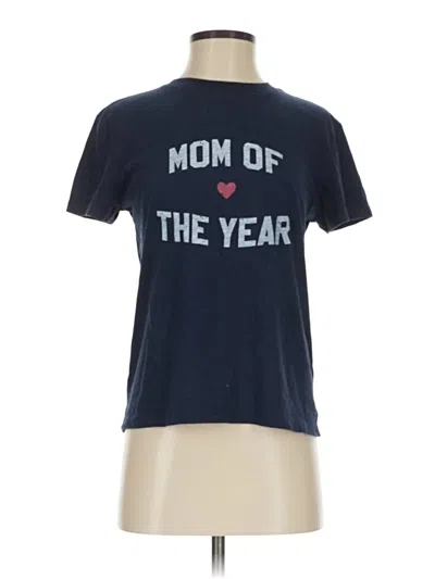 Pre-owned Favorite Daughter Short Sleeve T-shirt In Blue