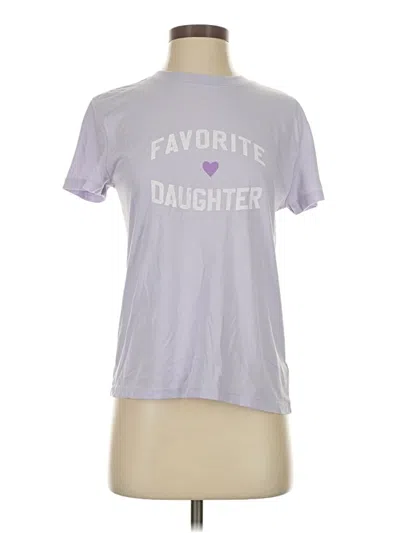 Pre-owned Favorite Daughter Short Sleeve T-shirt In Purple