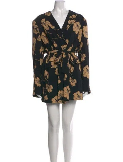 Pre-owned Favorite Daughter Silk Mini Dress In Black