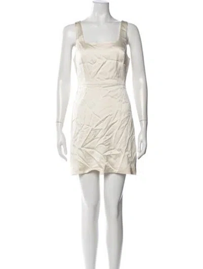 Pre-owned Favorite Daughter Silk Mini Dress W/ Tags In Neutral