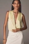 Favorite Daughter Sleeveless Blouse Bodysuit In Green