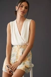 Favorite Daughter Sleeveless Blouse Bodysuit In White