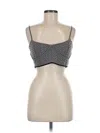 Favorite Daughter Sleeveless Top Gray Strapless Neckline Tops In Blue