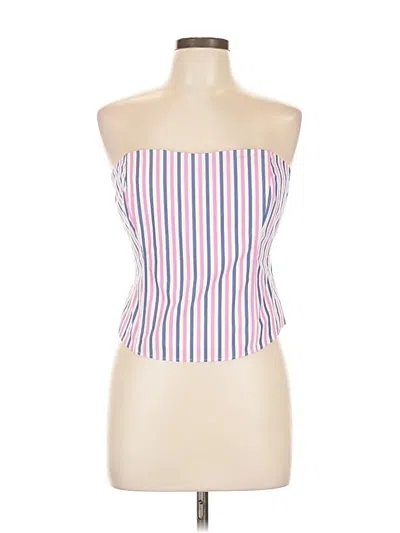 Pre-owned Favorite Daughter Sleeveless Top Pink Strapless Neckline Tops