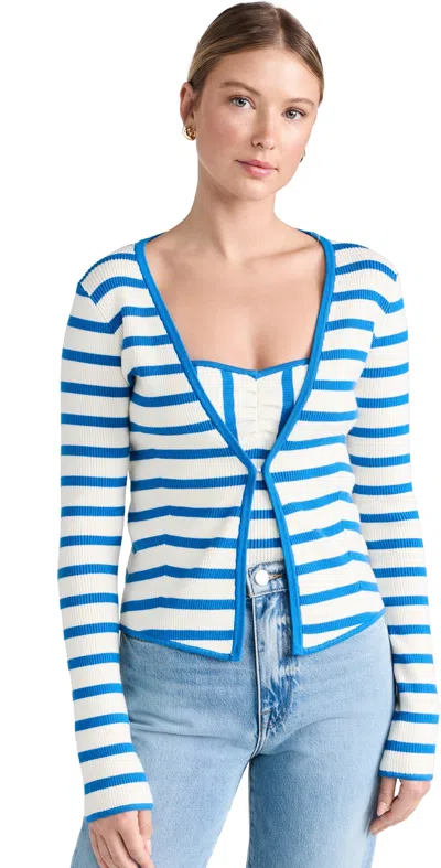 Favorite Daughter Slim Knitted Cardigan 96370 French Blue