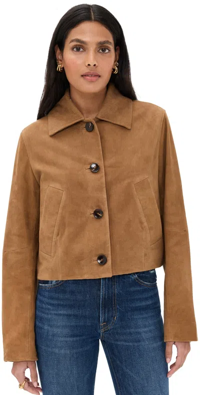Favorite Daughter Small Town Girl Jacket Toffee In Brown