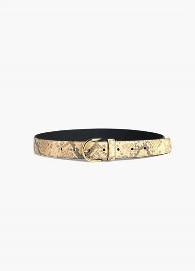 Favorite Daughter Snake Print Juni Belt In Pattern In Brown