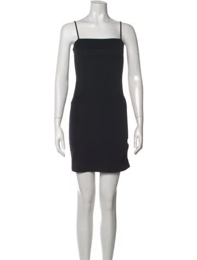 Pre-owned Favorite Daughter Square Neckline Mini Dress In Blue