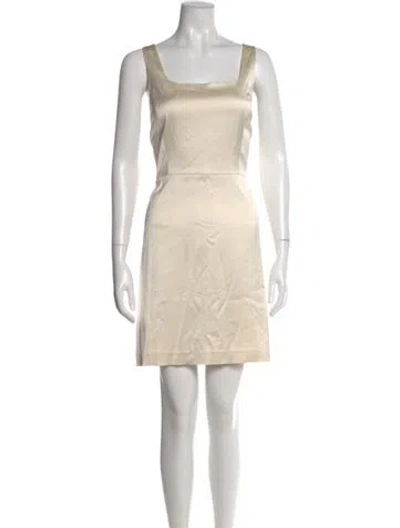 Pre-owned Favorite Daughter Square Neckline Mini Dress W/ Tags In Neutral