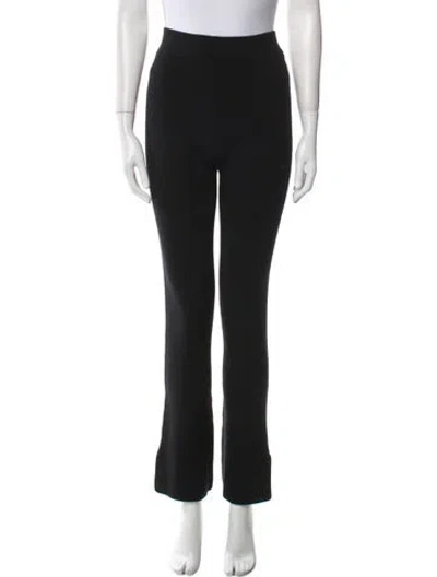 Pre-owned Favorite Daughter Straight Leg Pants In Black